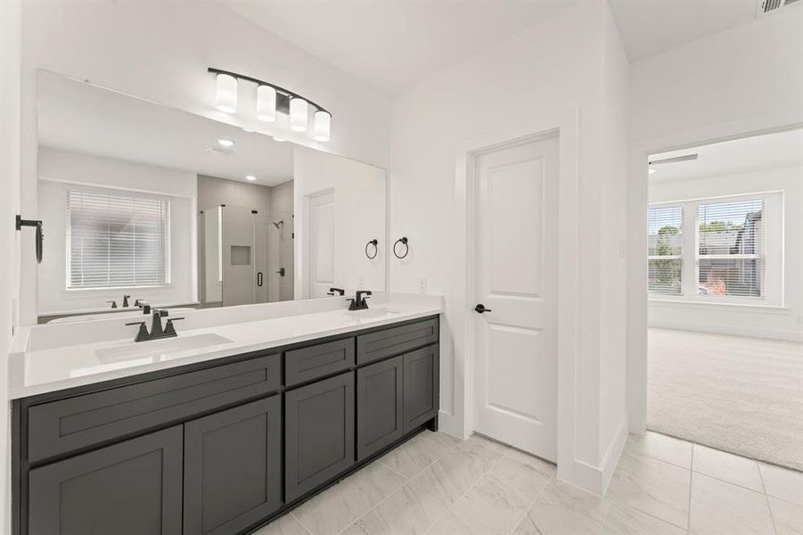 Furnished interior view inside a new home in Trails at Cottonwood Creek, Rowlett (Image 10).