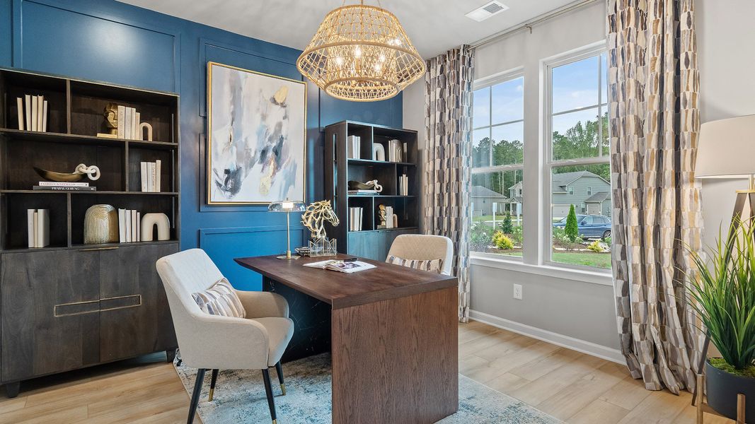Furnished interior view inside a new home in Cambria at Traditions, Hampton (Image 7).