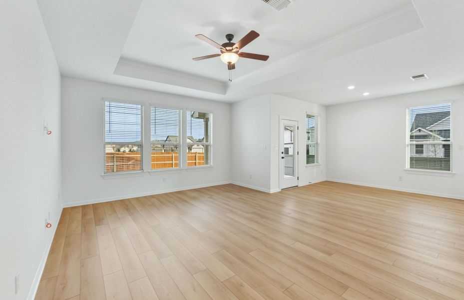 Spacious, unfurnished interior of a new home in Saddleback at Santa Rita Ranch, Liberty Hill (Image 41). Spacious, unfurnished interior of a new home in Saddleback at Santa Rita Ranch, Liberty Hill (Image 41).