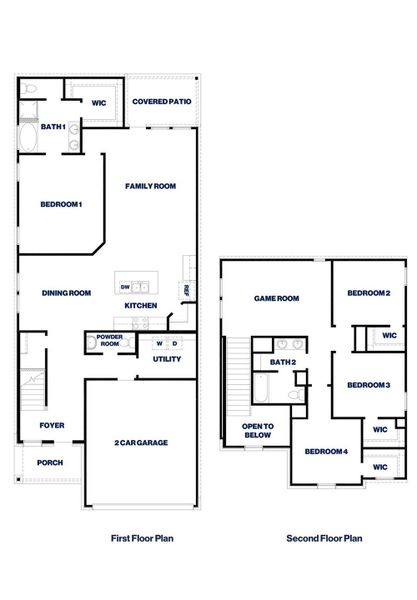 2D floor plan layout of this home in Cypress Green, Hockley, TX (Image 2). 2D floor plan layout of this home in Cypress Green, Hockley, TX (Image 2).