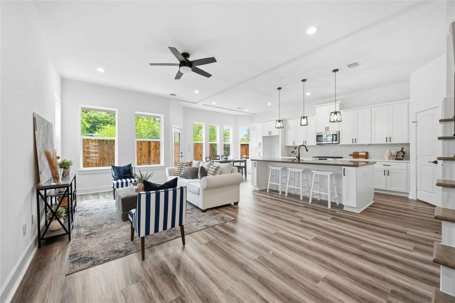 Furnished interior view inside a new home in , Houston (Image 13). Furnished interior view inside a new home in , Houston (Image 13).