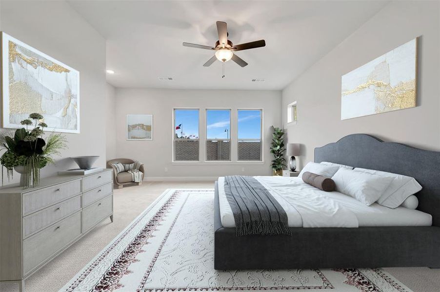 Furnished interior view inside a new home in Myrtle Creek, Waxahachie (Image 9).