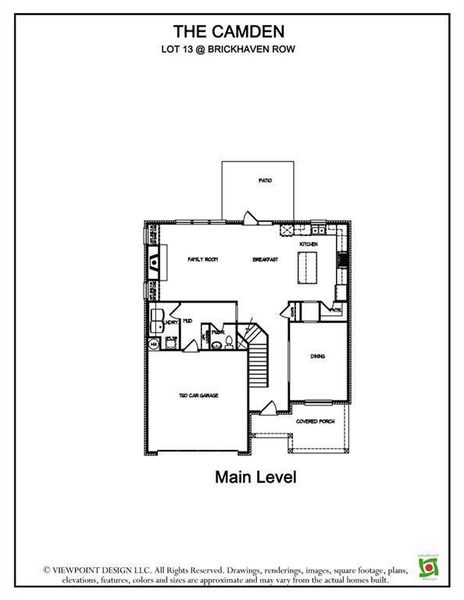 2D floor plan layout of this home in , Buford, GA (Image 7).