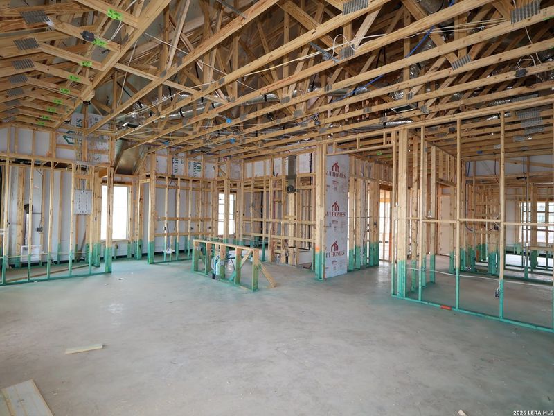 In-progress construction of a new home in Everly Estates, San Antonio, TX (Image 13).
