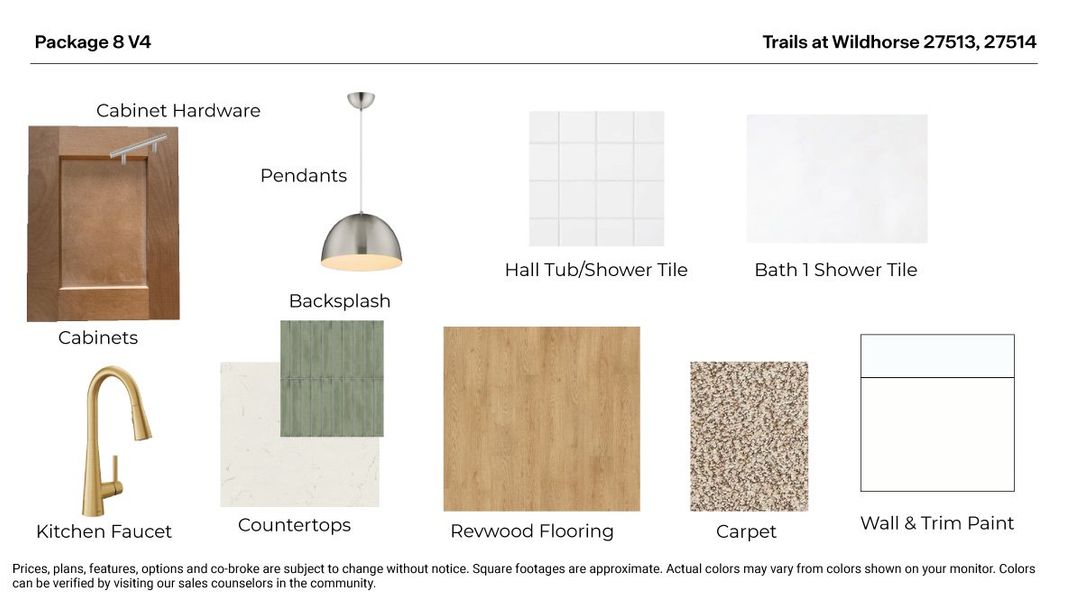 Sample of building materials used in homes in Trails at Wildhorse, Austin (Image 27).