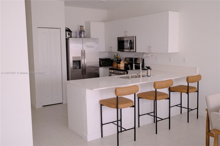 Furnished interior view inside a new home in , Miami (Image 25).