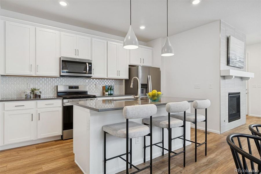 Furnished interior view inside a new home in , Aurora (Image 9). Furnished interior view inside a new home in , Aurora (Image 9).