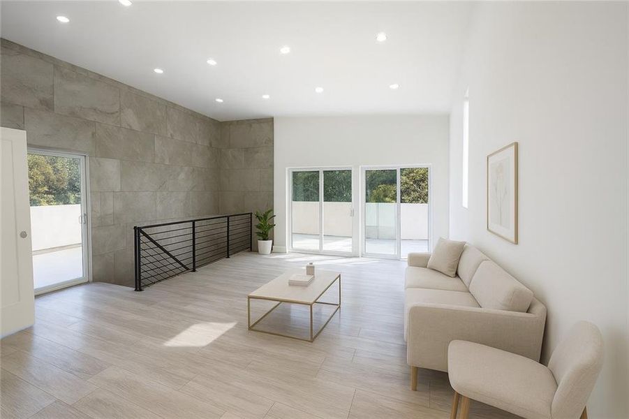 Furnished interior view inside a new home in , Atlanta (Image 6).