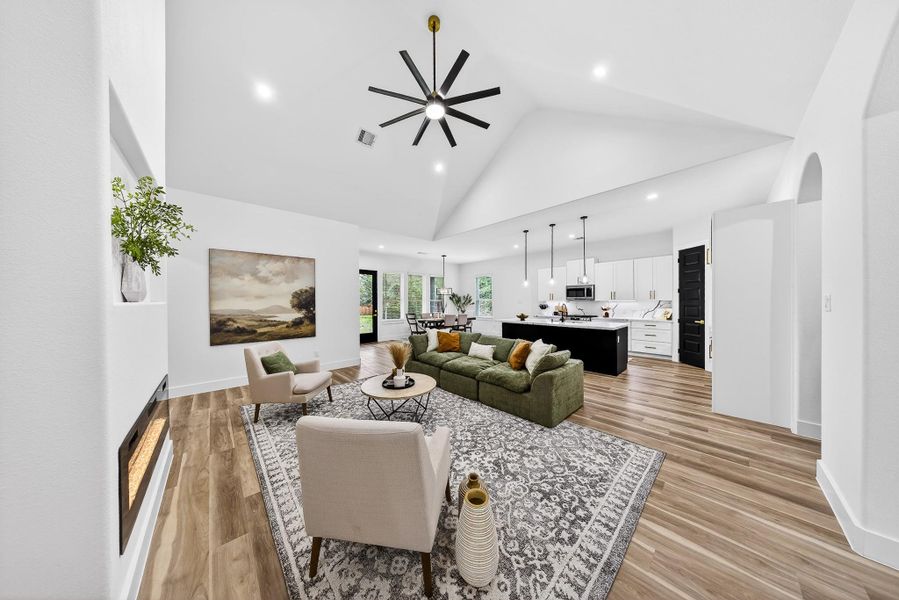 Furnished interior view inside a new home in , New Caney (Image 11).