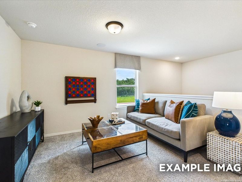 Furnished interior view inside a new home in Meadows at Oak Creek, San Antonio (Image 16). Furnished interior view inside a new home in Meadows at Oak Creek, San Antonio (Image 16).