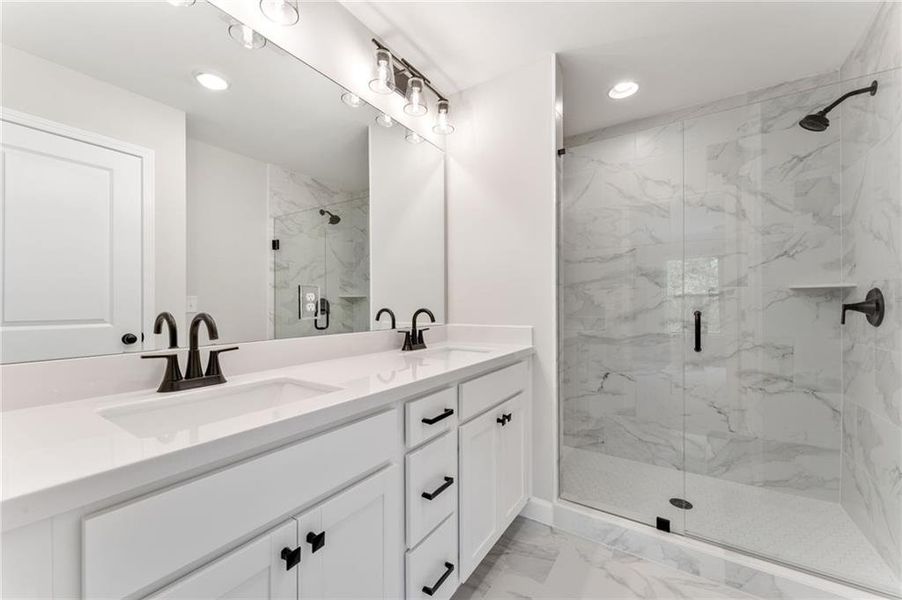 Furnished interior view inside a new home in Townes at South Main, Kennesaw (Image 10).