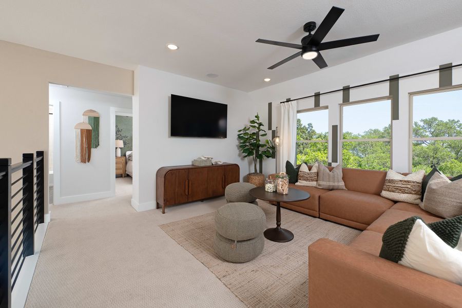 Representative furnished interior of a home built from the Walker by Tri Pointe Homes in Avondale, Fate (Image 10). Representative furnished interior of a home built from the Walker by Tri Pointe Homes in Avondale, Fate (Image 10).