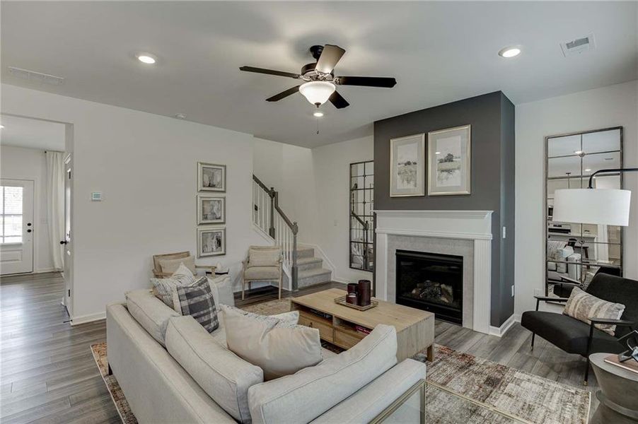 Furnished interior view inside a new home in Langston Reserve, Cartersville (Image 11). Furnished interior view inside a new home in Langston Reserve, Cartersville (Image 11).