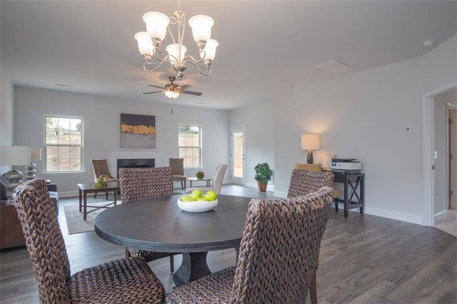 Furnished interior view inside a new home in Mirror Lake at South Harbour, Villa Rica (Image 4).