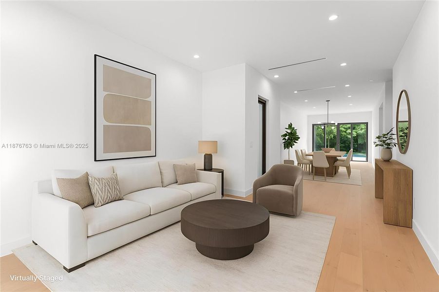 Furnished interior view inside a new home in , Miami (Image 6). Furnished interior view inside a new home in , Miami (Image 6).