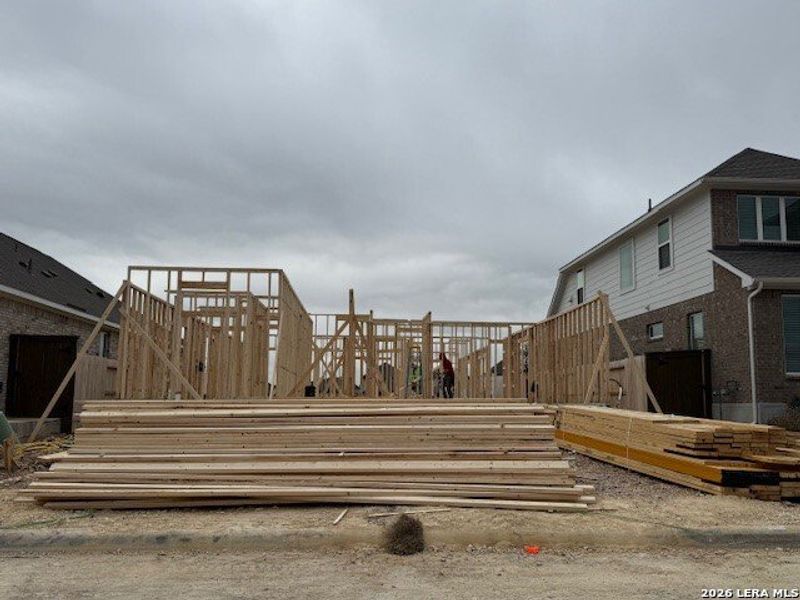 In-progress construction of a new home in Stillwater Ranch, San Antonio, TX (Image 5).
