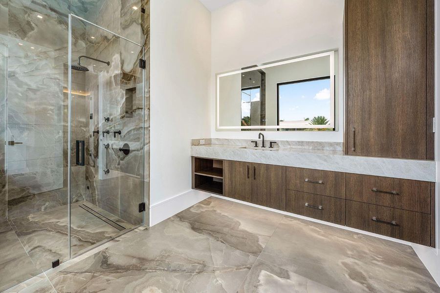 Furnished interior view inside a new home in , Boca Raton (Image 56).