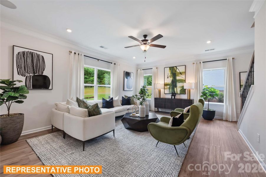 Furnished interior view inside a new home in Cedar Meadows, Monroe (Image 13).