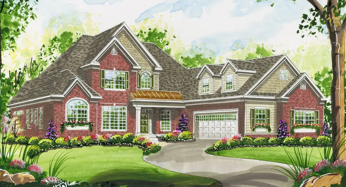 Architectural rendering of home exteriors planned for Copperstone At Choto in Knoxville, TN (Image 5).
