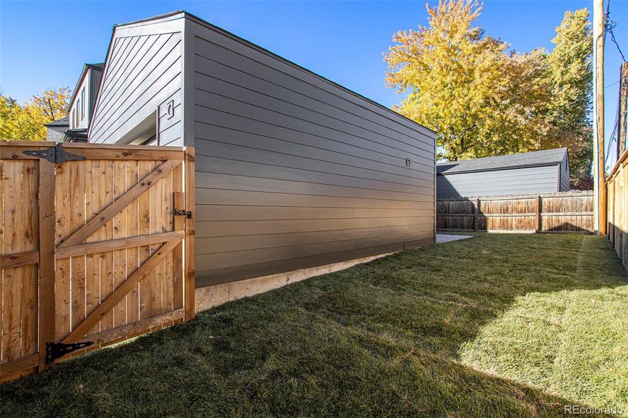 Exterior details and patio area of a home in , Denver (Image 29).
