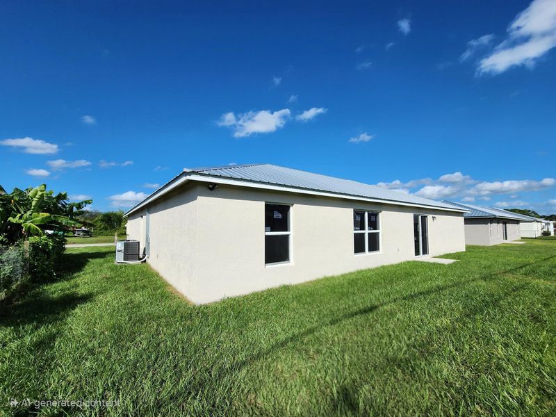 Exterior details and patio area of a home in , Okeechobee (Image 2). Exterior details and patio area of a home in , Okeechobee (Image 2).