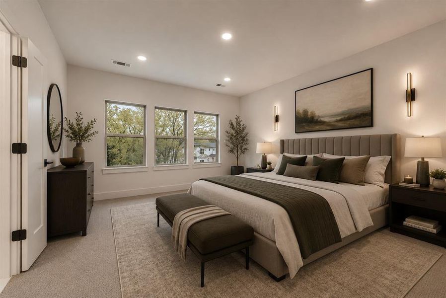Furnished interior view inside a new home in , Lake Dallas (Image 9).