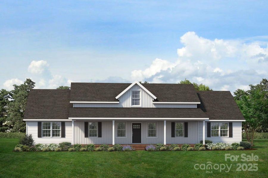 Front exterior of a new home in , Connelly Springs, NC, highlighting curb appeal (Image 4).