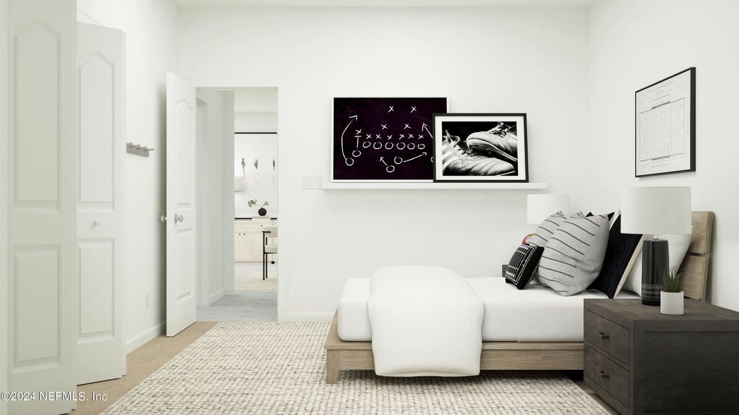 Furnished interior view inside a new home in Silver Falls Single Family at SilverLeaf, St. Augustine (Image 5).