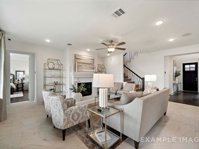 Representative furnished interior of a home built from the The Philip A with 3-Car Garage by Davidson Homes LLC in Lago Mar, Texas City (Image 9).