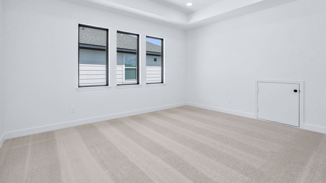 Spacious, unfurnished interior of a new home in Bridgeland, Cypress (Image 17).