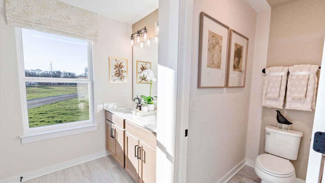 Representative furnished interior of a home built from the Bedford by DRB Homes in Cottages of Bearwood, Mount Pleasant (Image 24).