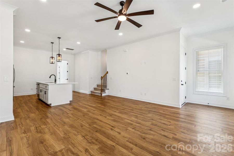 Open concept, tall ceilings, tons of natural light