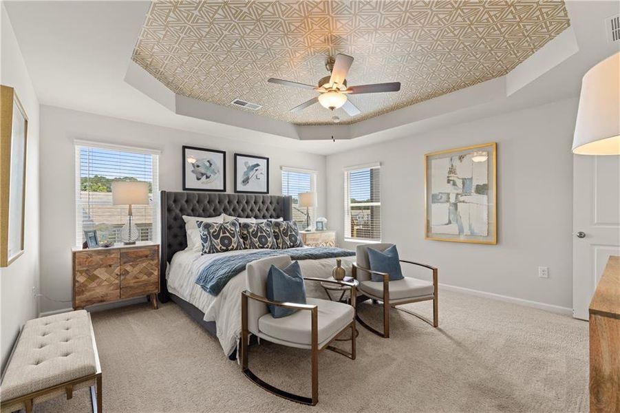 Furnished interior view inside a new home in Sandtown Falls, Atlanta (Image 13). Furnished interior view inside a new home in Sandtown Falls, Atlanta (Image 13).