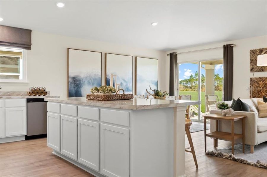 Furnished interior view inside a new home in Beach Park Village, Palm Coast (Image 7).