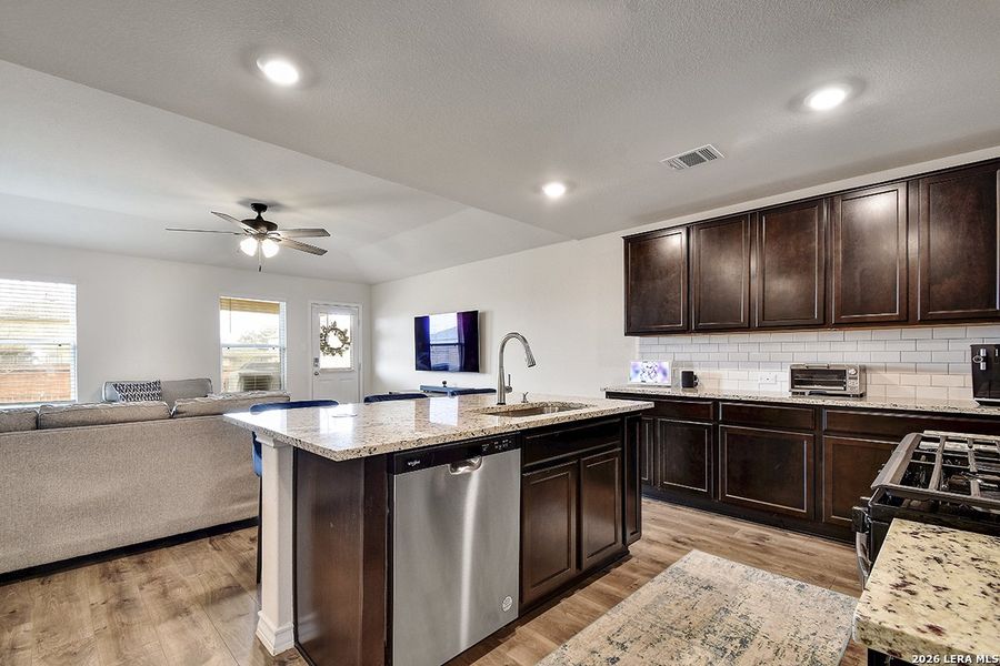Furnished interior view inside a new home in Langdon, San Antonio (Image 18).