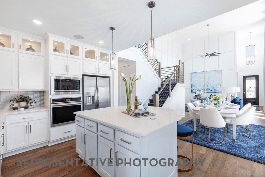Furnished interior view inside a new home in Pomona, Manvel (Image 22).