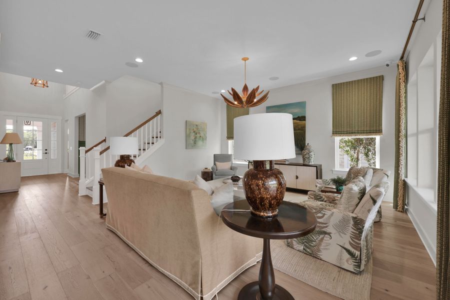 Representative furnished interior of a home built from the Scarlett by Riverside Homes in Mariposa at EverRange 50' Series, Jacksonville (Image 19).