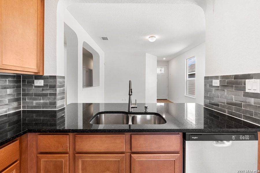 Close-up of interior finishes inside a home in Knox Ridge, Converse (Image 11).