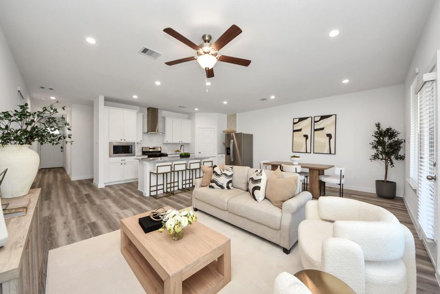 Furnished interior view inside a new home in , Houston (Image 4).
