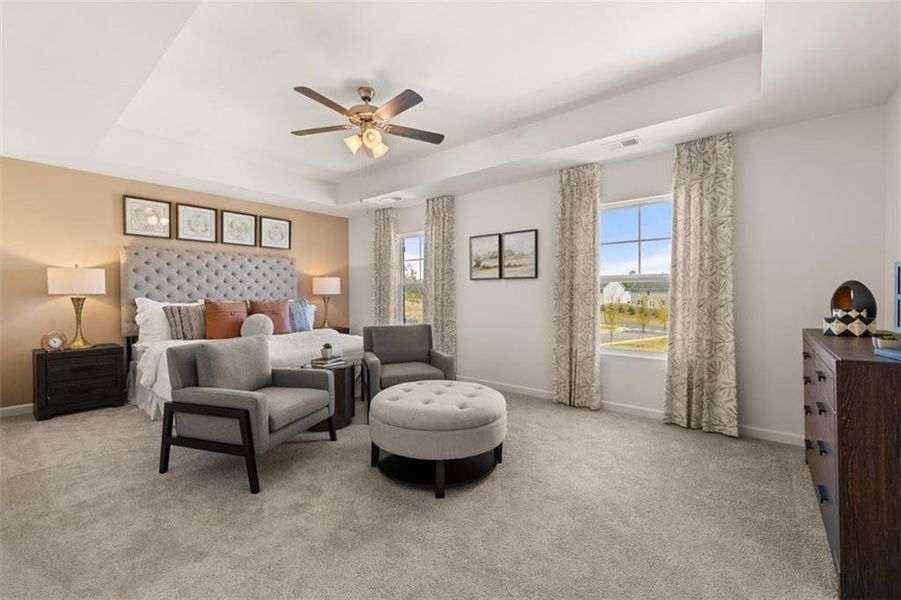 Furnished interior view inside a new home in Locust Grove Station - Cedar Ridge, Locust Grove (Image 4).
