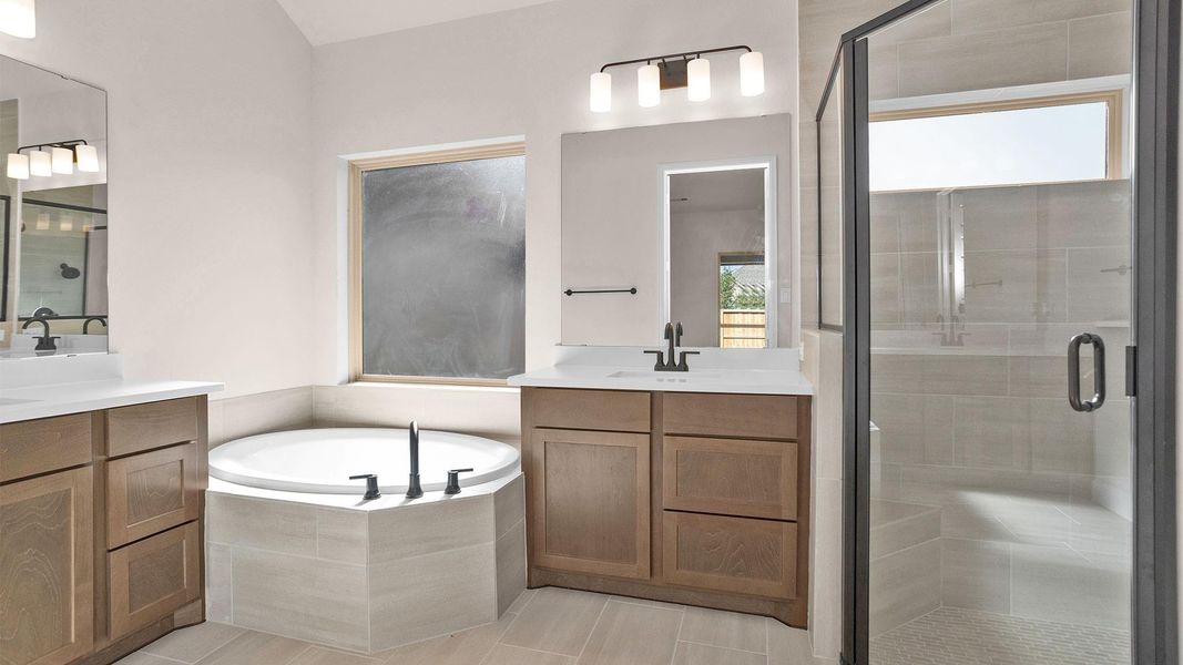 Furnished interior view inside a new home in , Manvel (Image 5).