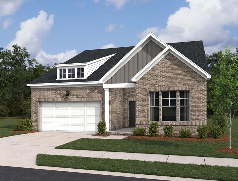 Representative exterior photo of a completed home built from the Gambel by Ashton Woods in Cades Bluff, Lebanon, TN (Image 3). Representative exterior photo of a completed home built from the Gambel by Ashton Woods in Cades Bluff, Lebanon, TN (Image 3).