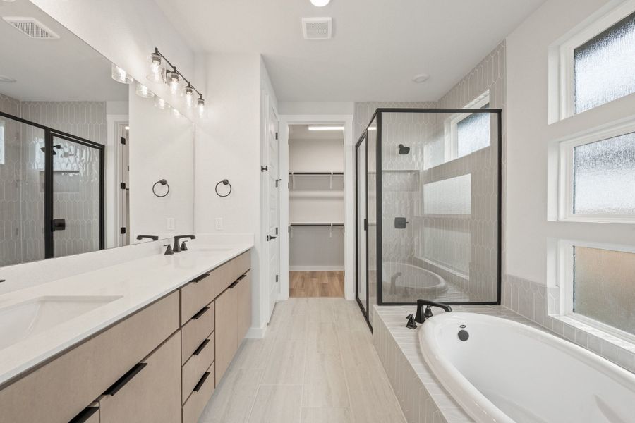 Furnished interior view inside a new home in Lagos Reserve, Manor (Image 16).