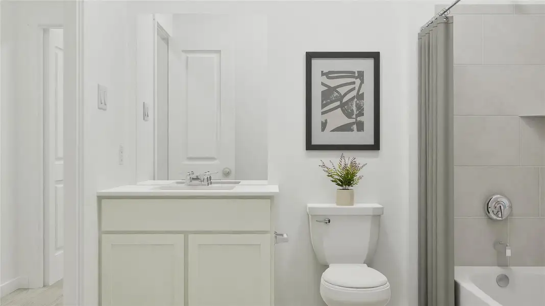 Furnished interior view inside a new home in Clayton Ranch: Classic Collection, Copperas Cove (Image 2). Furnished interior view inside a new home in Clayton Ranch: Classic Collection, Copperas Cove (Image 2).