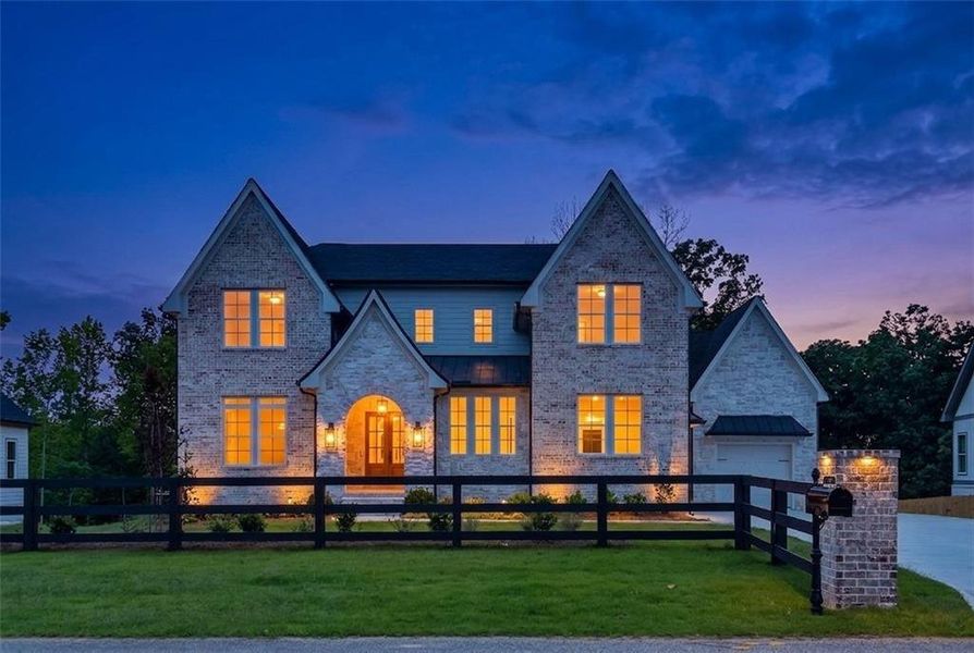 Front exterior of a new home in , Buford, GA, highlighting curb appeal (Image 34).