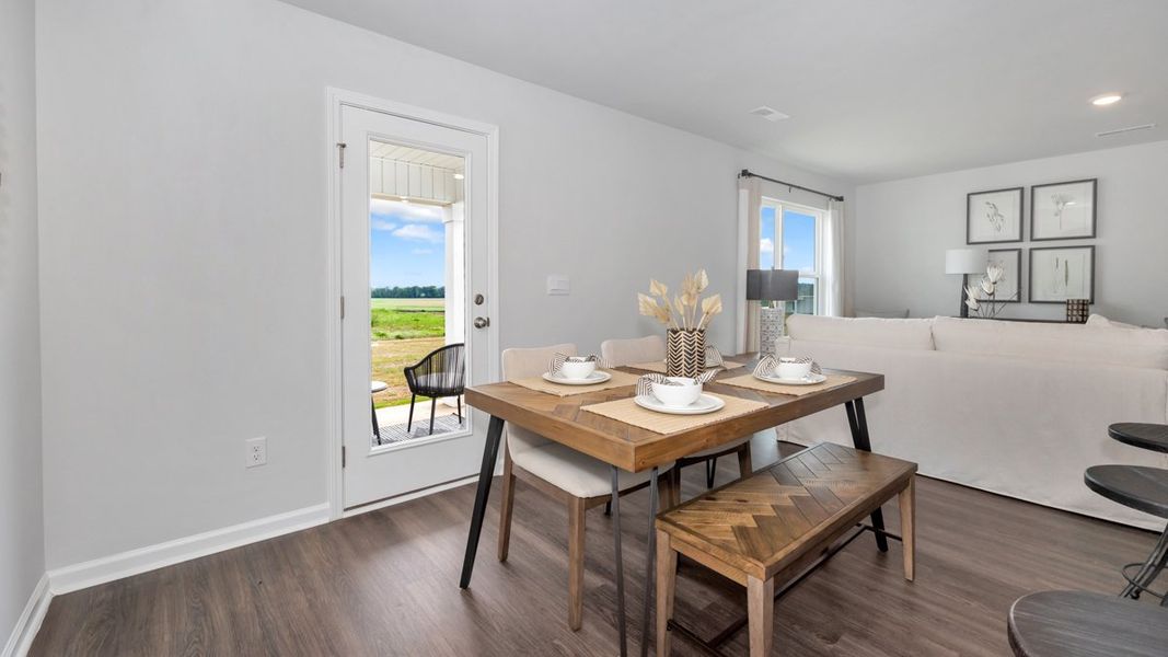 Representative furnished interior of a home built from the Aldridge by D.R. Horton in Bailey Park, Fayetteville (Image 12).