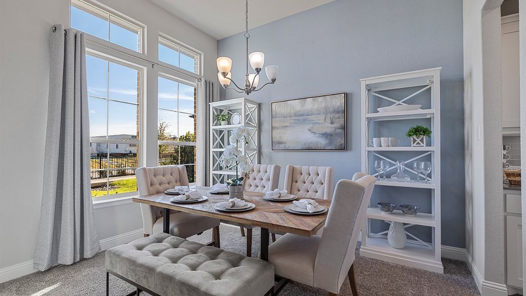 Representative furnished interior of a home built from the Valley spring by D.R. Horton in Lakeview Pointe, Grand Prairie (Image 15).