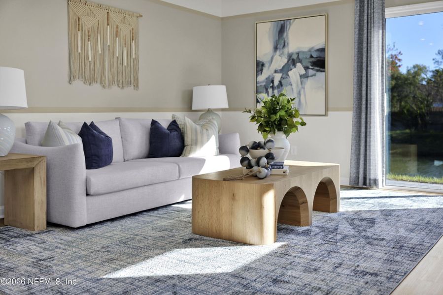 Furnished interior view inside a new home in Baxley Villas, Middleburg (Image 13). Furnished interior view inside a new home in Baxley Villas, Middleburg (Image 13).