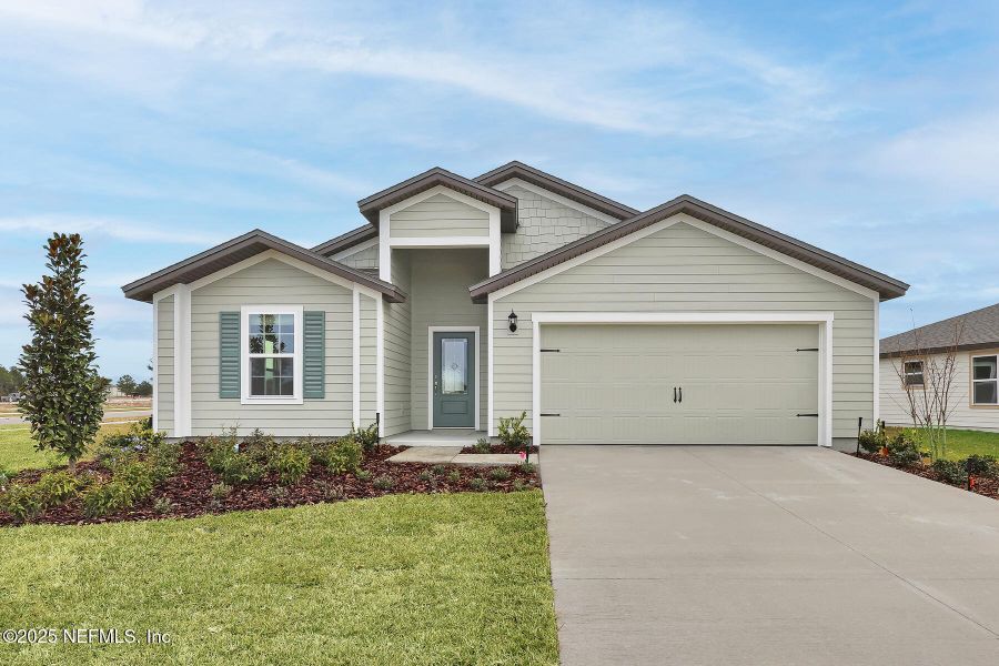 Front exterior of a new home in Rolling Hills, Green Cove Springs, FL, highlighting curb appeal (Image 2).