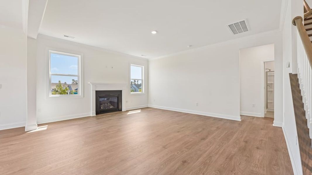 Representative unfurnished interior of a home built from the Olivia by D.R. Horton in The Manors at Haywood Glen, Knightdale (Image 12).
